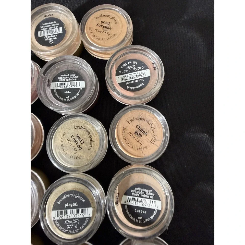 Huge‎ Lot of 14 BARE ESCENTUALS bareMinerals  i.d. Eyecolor Glimmer Blush